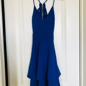Blue skater dress